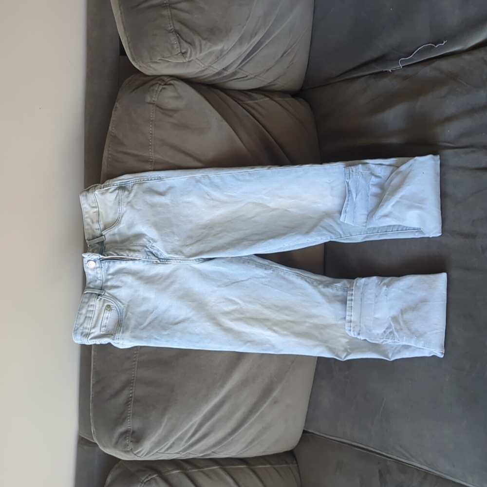 Light Blue High-waist Jeggings
